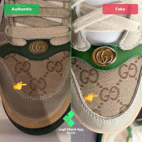 gucci fake sneaker|how to tell if Gucci shoes are real.